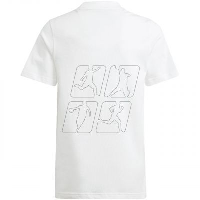 2. Koszulka adidas Essentials Small Logo Cotton Tee Jr IB4093