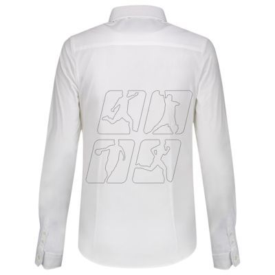 3. Koszula Malfini Fitted Stretch Blouse W MLI-T24T0 biały