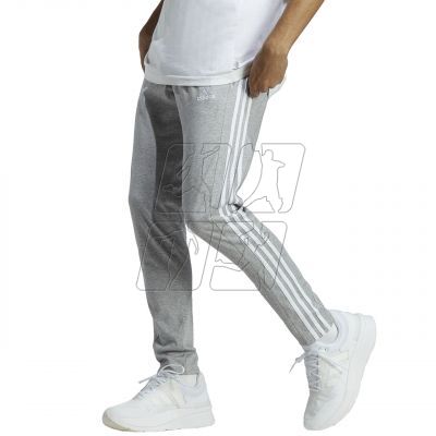 3. Spodnie adidas Essentials Single Jersey Tapered Open Hem 3-Stripes M IC0046