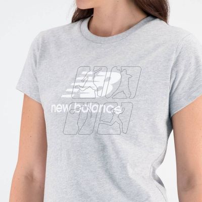 5. Koszulka New Balance Essentials Stacked Logo CO AG W WT31546AG