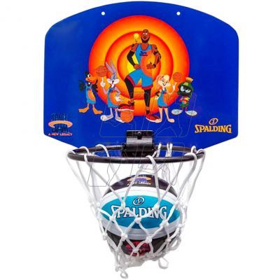Tablica do koszykówki Mini Spalding Space Jam Tune Squad fioletowo-pomarańczowa 79005Z