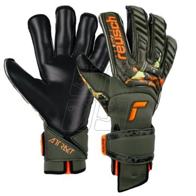 10. Rękawice bramkarskie Reusch Attrakt Duo Evolution Adaptive Flex M 53 70 055 5555