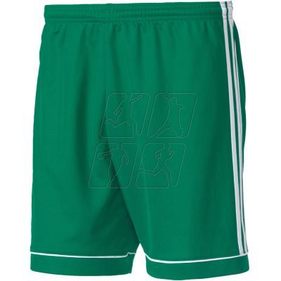 Spodenki piłkarskie adidas Squadra 17 M BJ9231 w kolorze zielonym, posiadają technologię climalite