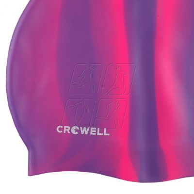2. Czepek pływacki silikonowy Crowell Multi-Flame-05