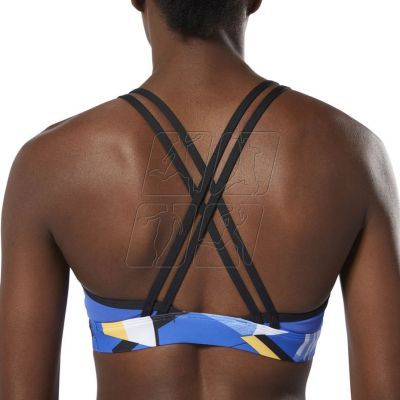 6. Stanik Reebok Hero Strappy Padded Bra VortaStripe W DU4097