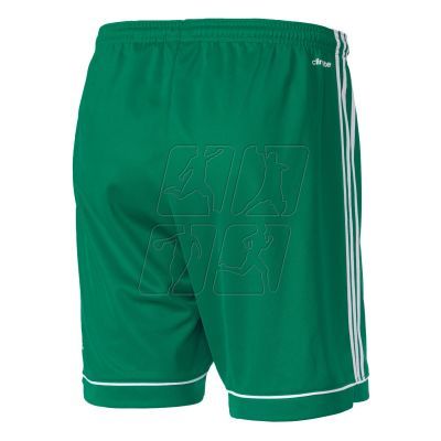 Spodenki piłkarskie adidas Squadra 17 M BJ9231 w kolorze zielonym, posiadają technologię climalite