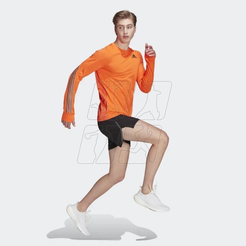 3. Koszulka adidas TEE Run Icon Full Reflective 3-Stripes Long Sleeve Tee M HJ7364