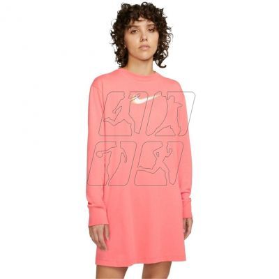 Sukienka Nike Nsw LS Dress Prnt W DO2580 603