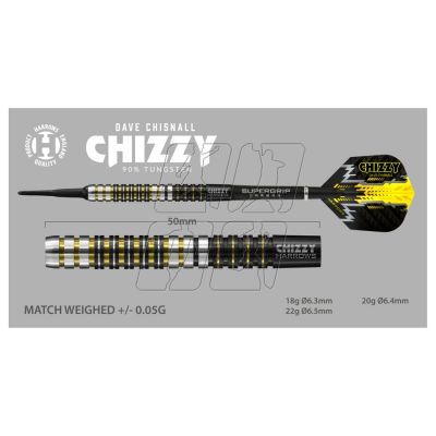 3. Rzutki Harrows Chizzy 90% Softip HS-TNK-000016011