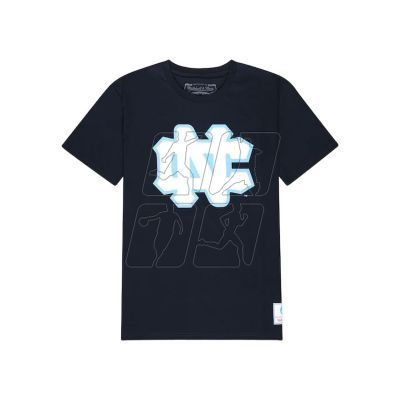 7. Koszulka Mitchell & Ness NCAA University Of North Carolina Large Logo Tee M BMTRINTL1272-UNCNAVY