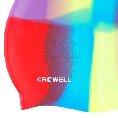 2. Czepek pływacki silikonowy Crowell Multi-Flame-10