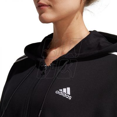 4. Bluza adidas Essentials 3-Stripes French Terry Oversized Full-Zip Hoodie W IC8782