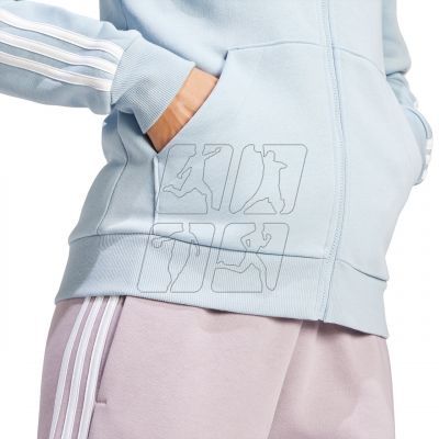 6. Bluza adidas Essentials 3-Stripes Full-Zip Fleece W IR6076