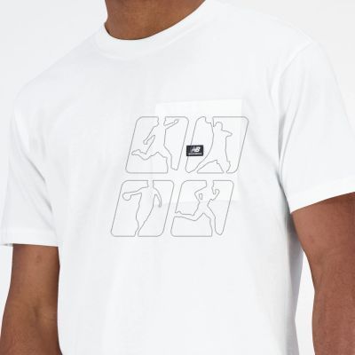 4. Koszulka New Balance t-shirt Essentials Reimagined Cott M MT31542WT