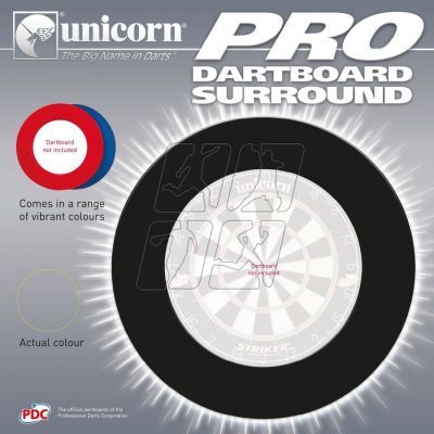 2. Osłona ochronna Unicorn Professional Heavy Duty Dartboard Surround czerwony:79374|niebieski:79375