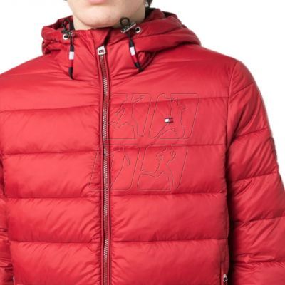 5. Kurtka Tommy Hilfiger Quilted Hooded Jacket M MW0MW29007