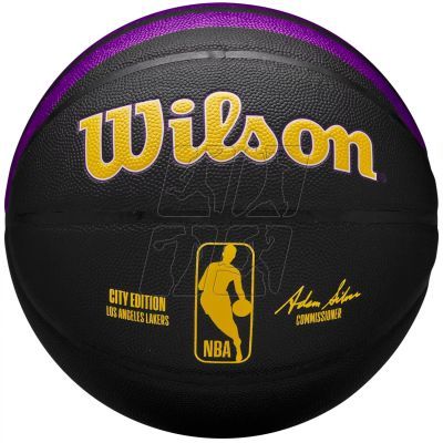 Piłka do koszykówki Wilson Wilson NBA Team City Collector Los Angeles Lakers WZ4024114XB