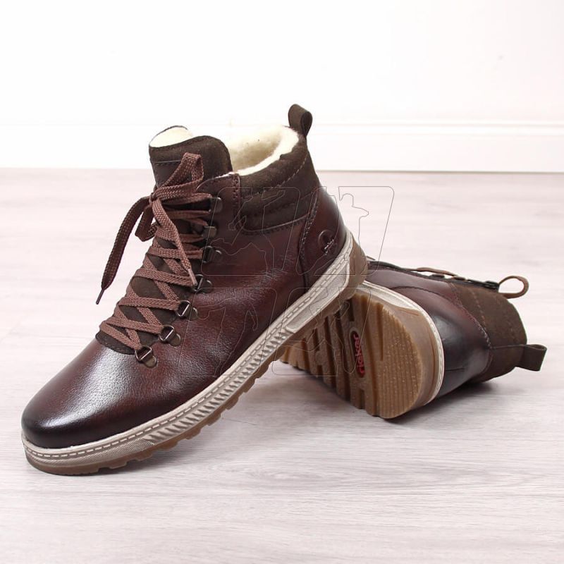 3. Skórzane buty wysokie zimowe Rieker M RKR560