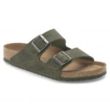 Klapki Birkenstock Arizona Vegan Microfaser Regular damskie-męskie Desert Dust Thyme na szeroką stopę wegańskie (1024550)