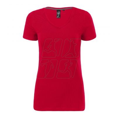 2. Koszulka Malfini Action V-neck W MLI-70171 formula red