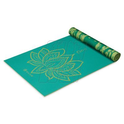 14. Mata do Jogi dwustronna GAIAM Turquoise Lotus 6 MM 62344